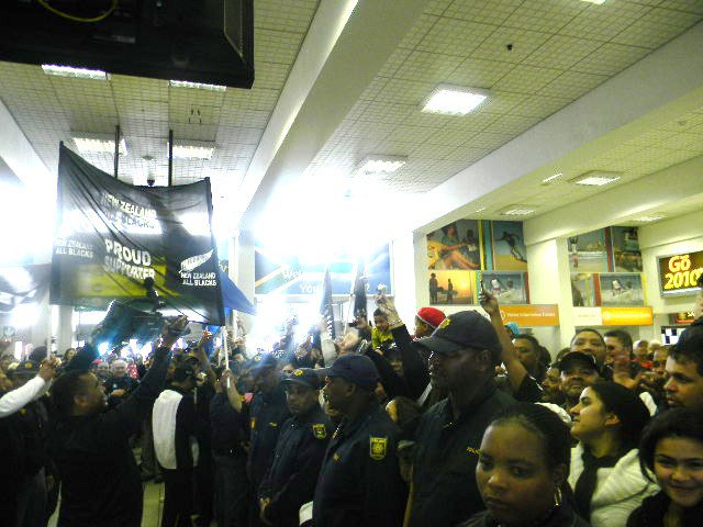 waiting for plane to land