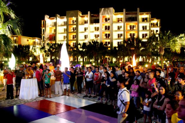 beach party for competitiors