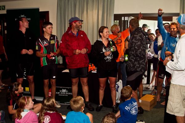 StFB MTB - 27 Nov 11 - 60km - Locals at prize giving - mike tagg