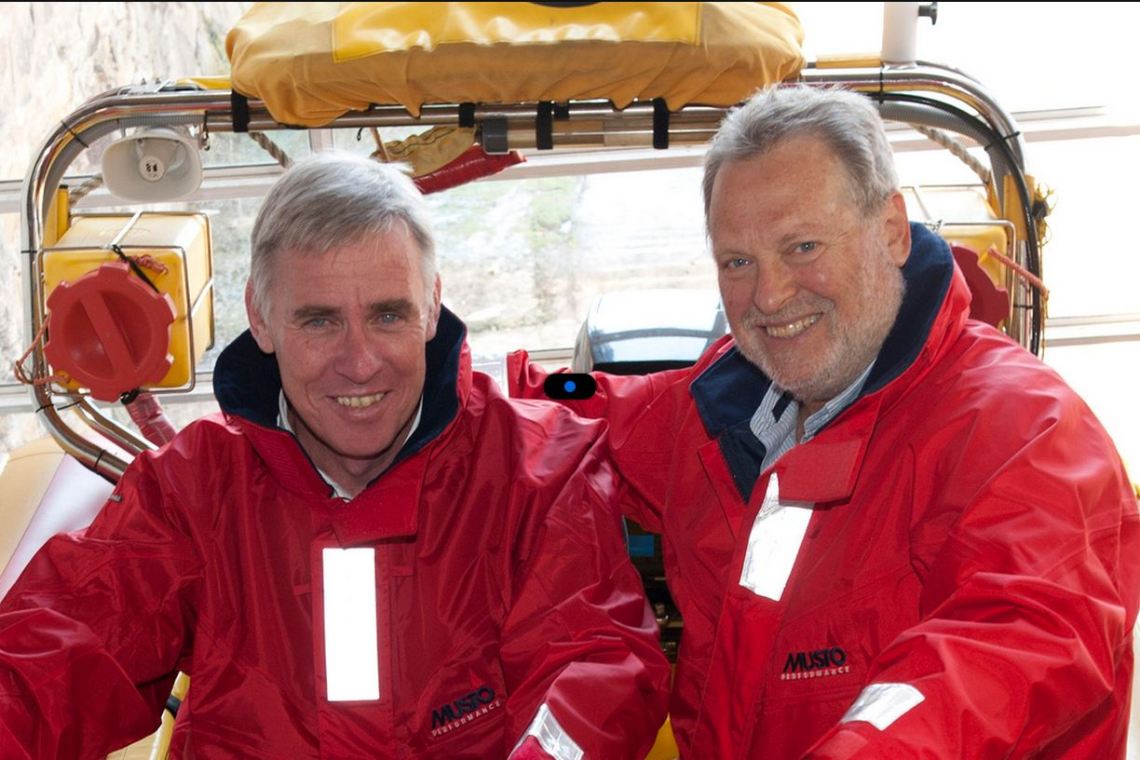 Dr Cleeve Robertson and Ian Wienburg. Picture Andrew Ingram / Sea Rescue