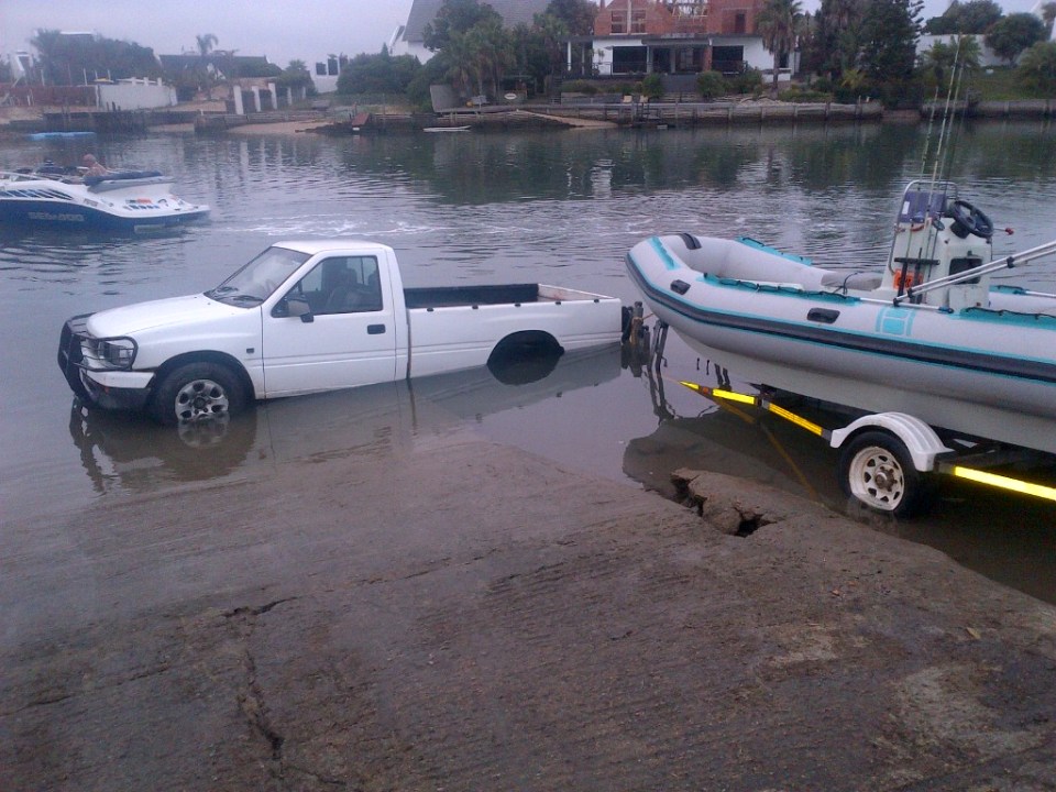 Bakkie in the canals