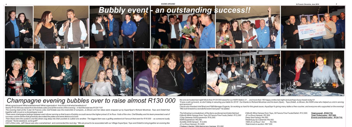 NSRI champagne event