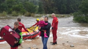 Photo: NSRI NSRI Jeffreys Bay rescued a family of six trapped by swollen river at Hankey today