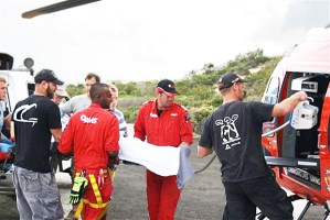 surfer airlifted to hospital