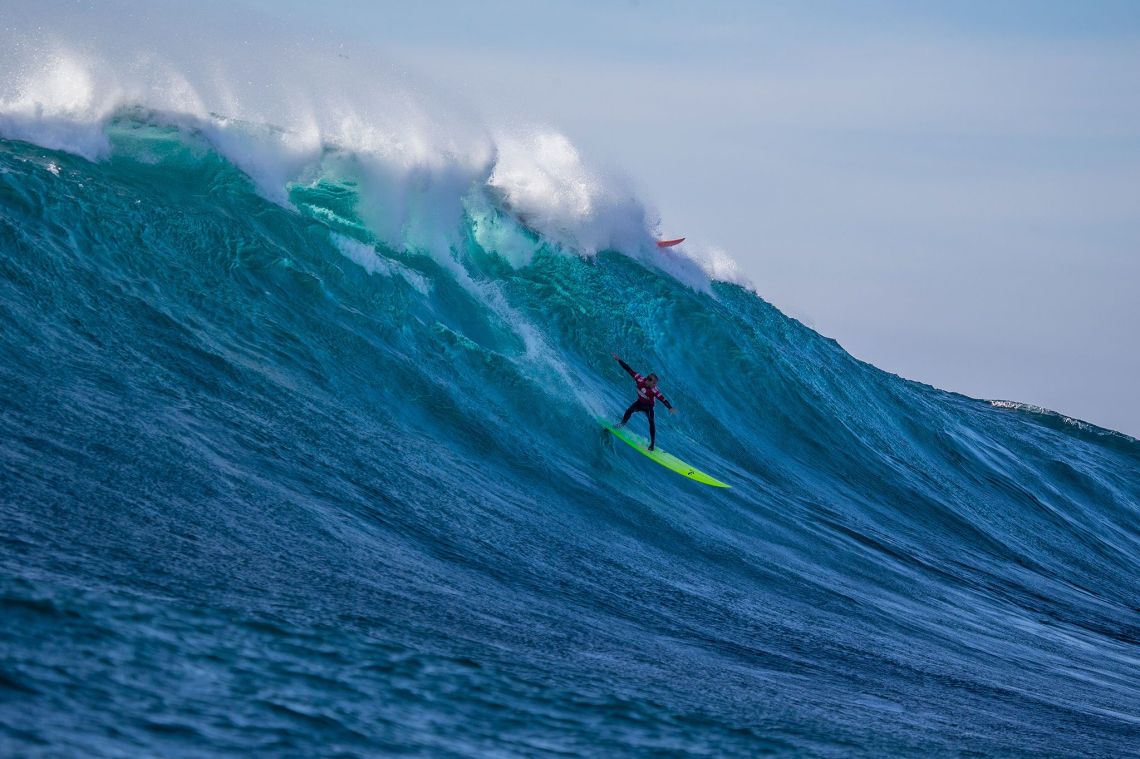 Josh Kerr of San Deigo, California (pictured) winning the Todos Santos Challenge in monstorous 30-4-ft surf at Todos Santos off the coast of Baja, Mexico on Sunday January 17, 2015.